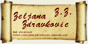 Željana Zdravković vizit kartica